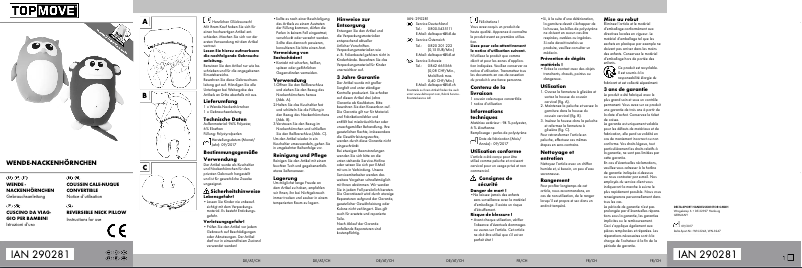 Page 1 of the manual User Manual Topmove IAN 290281