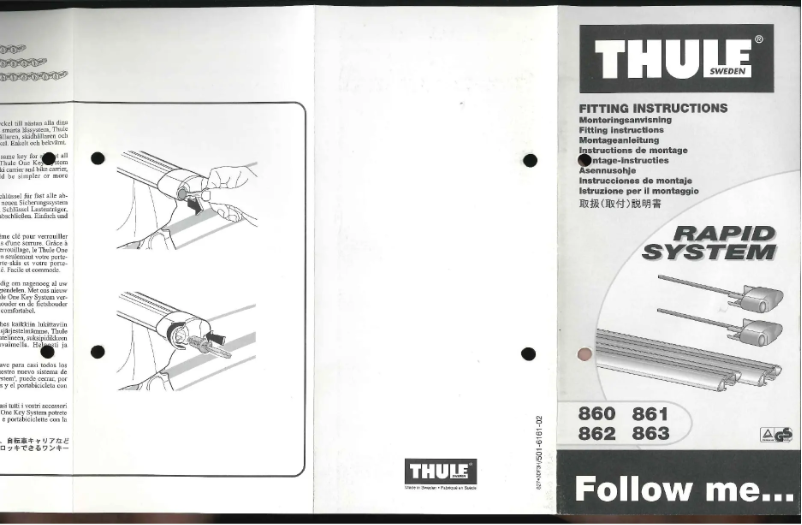 First page image of the manual for Aero Bar 861