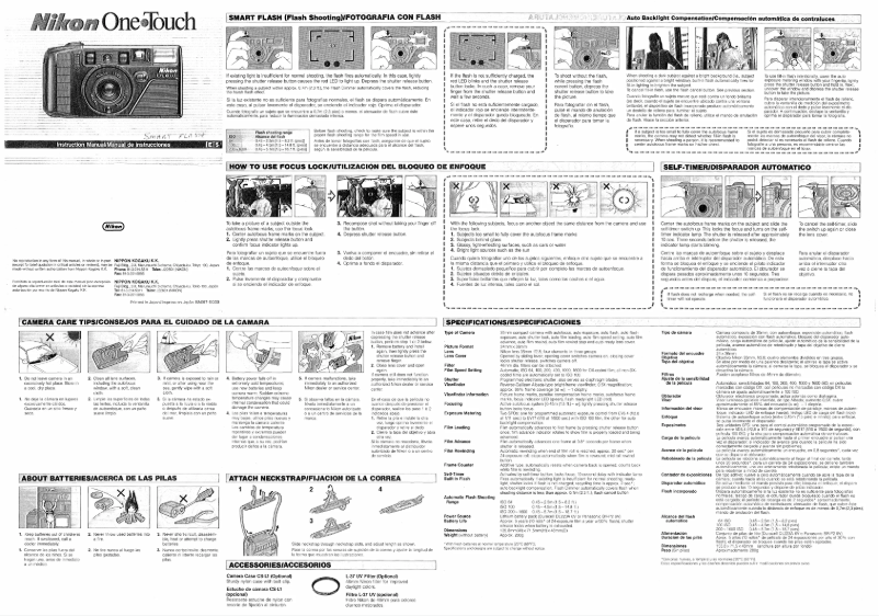 Page 1 of the manual User Manual Nikon One Touch Smart Flash