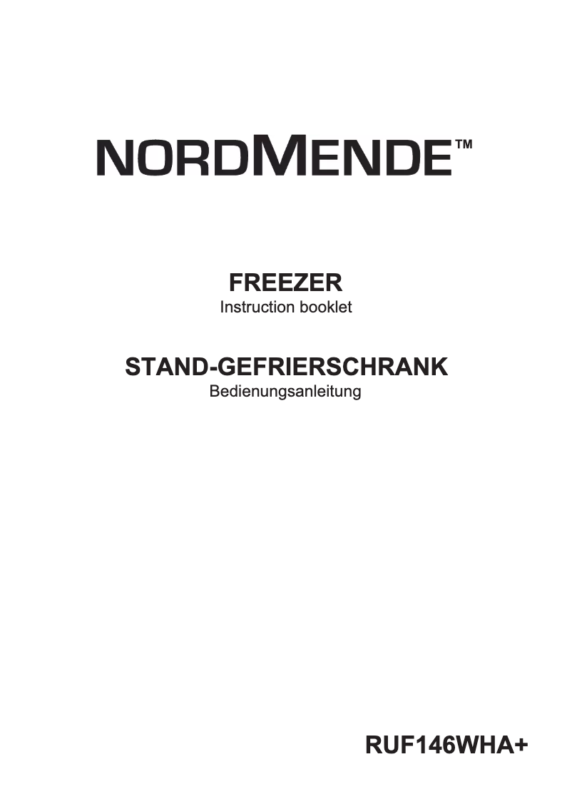 First page image of the manual for RUF146WHA