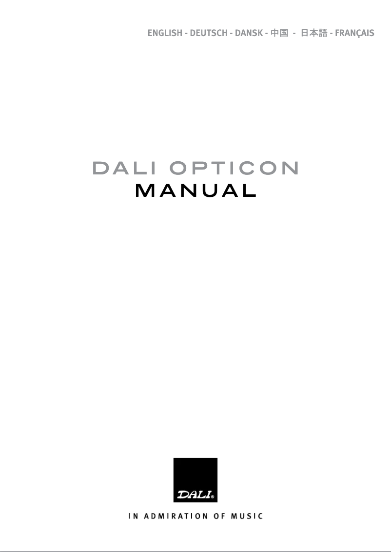 First page image of the manual for Opticon 6