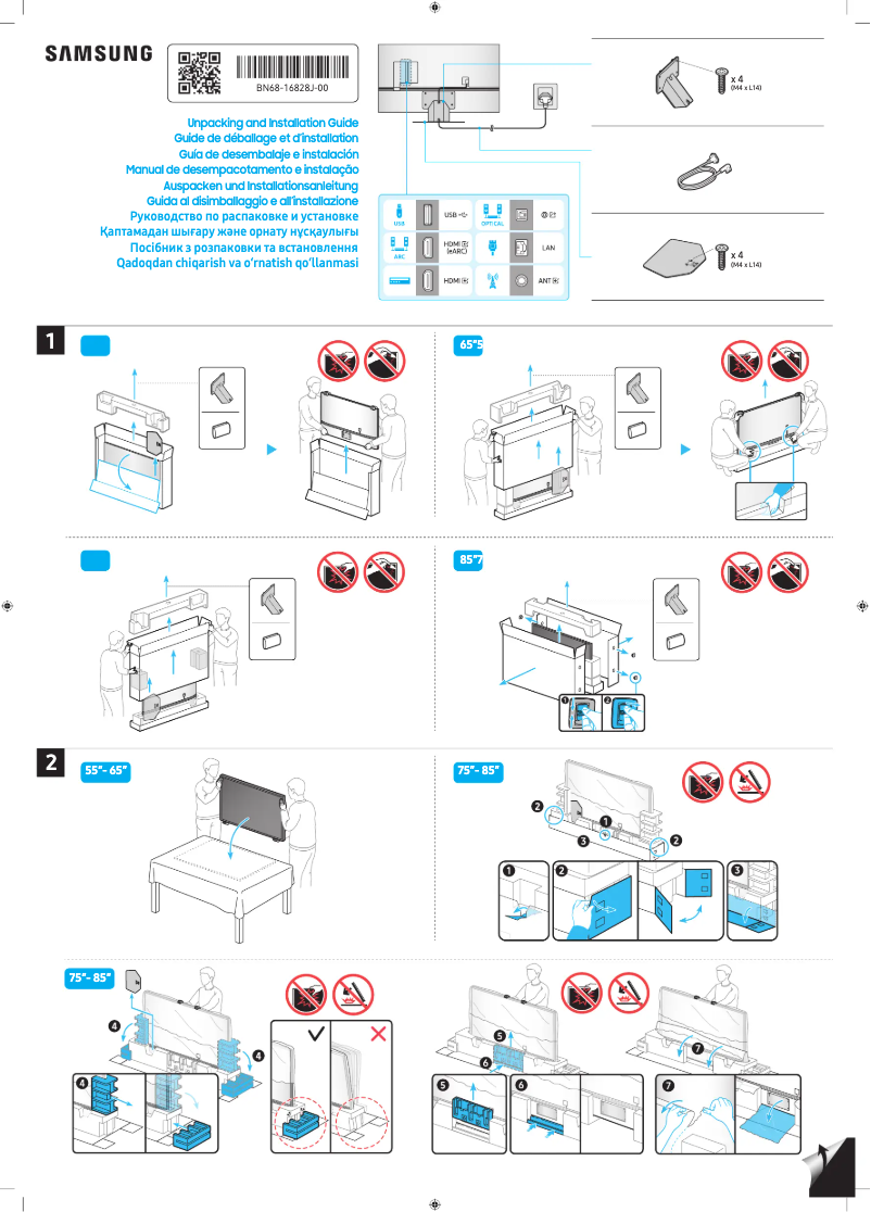 Page 1 of the manual User Manual Samsung QE75QN85CAU