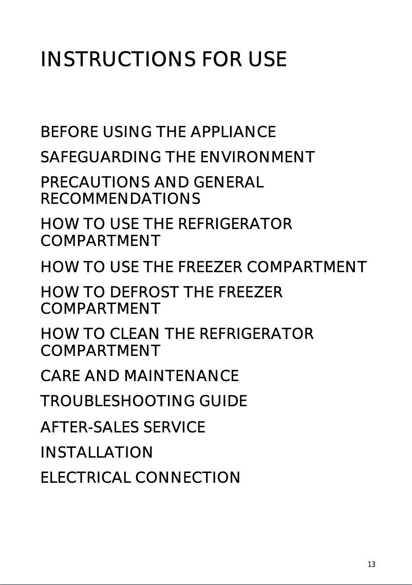 Page 1 of the manual User Manual Smeg CR 325 A1