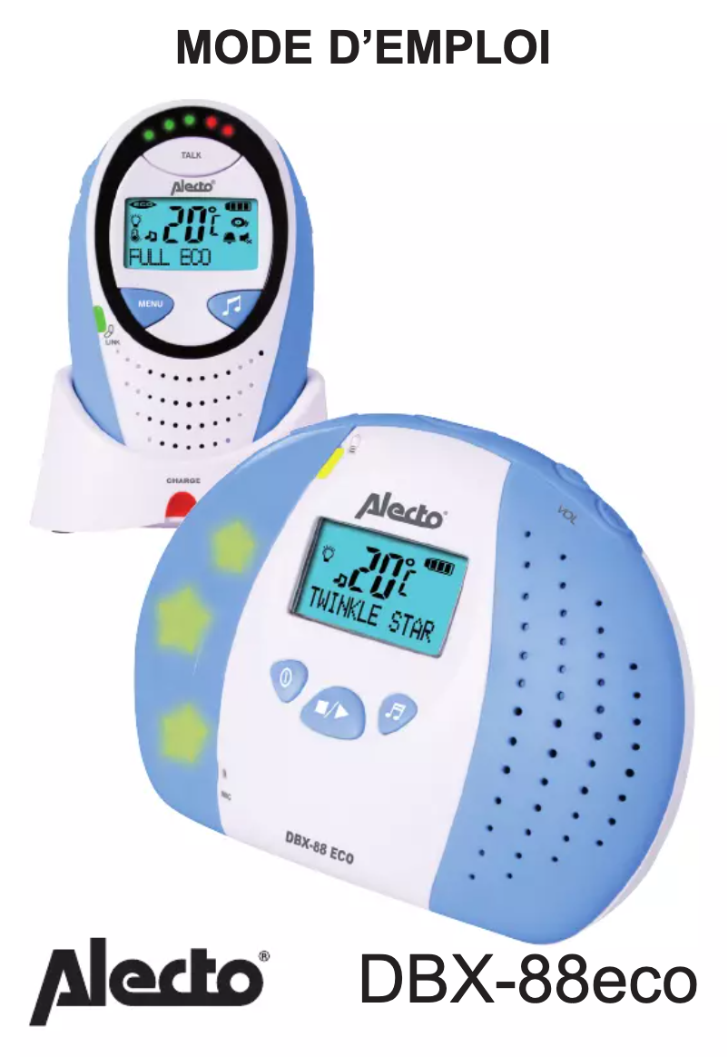 Page 1 of the manual User Manual Alecto DBX-88 LIMITED