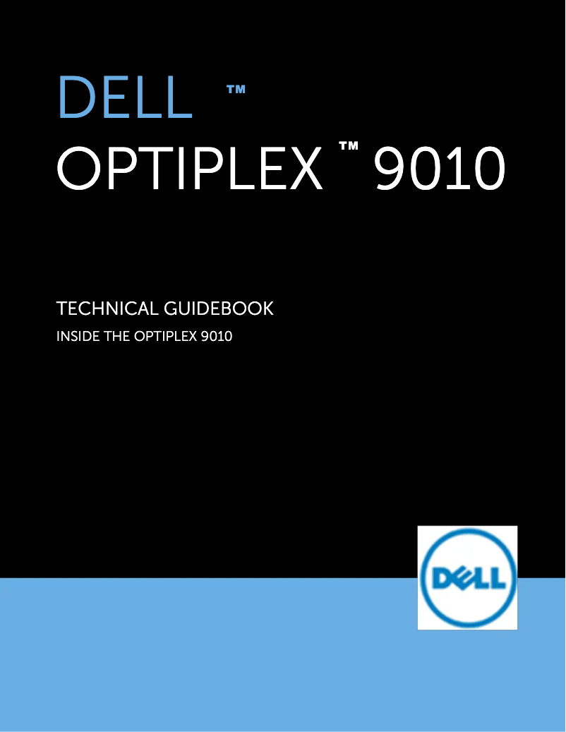 Page 1 of the manual User Manual Dell OptiPlex 9010 SFF
