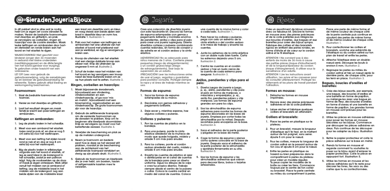 First page image of the manual for Jewellery Craft