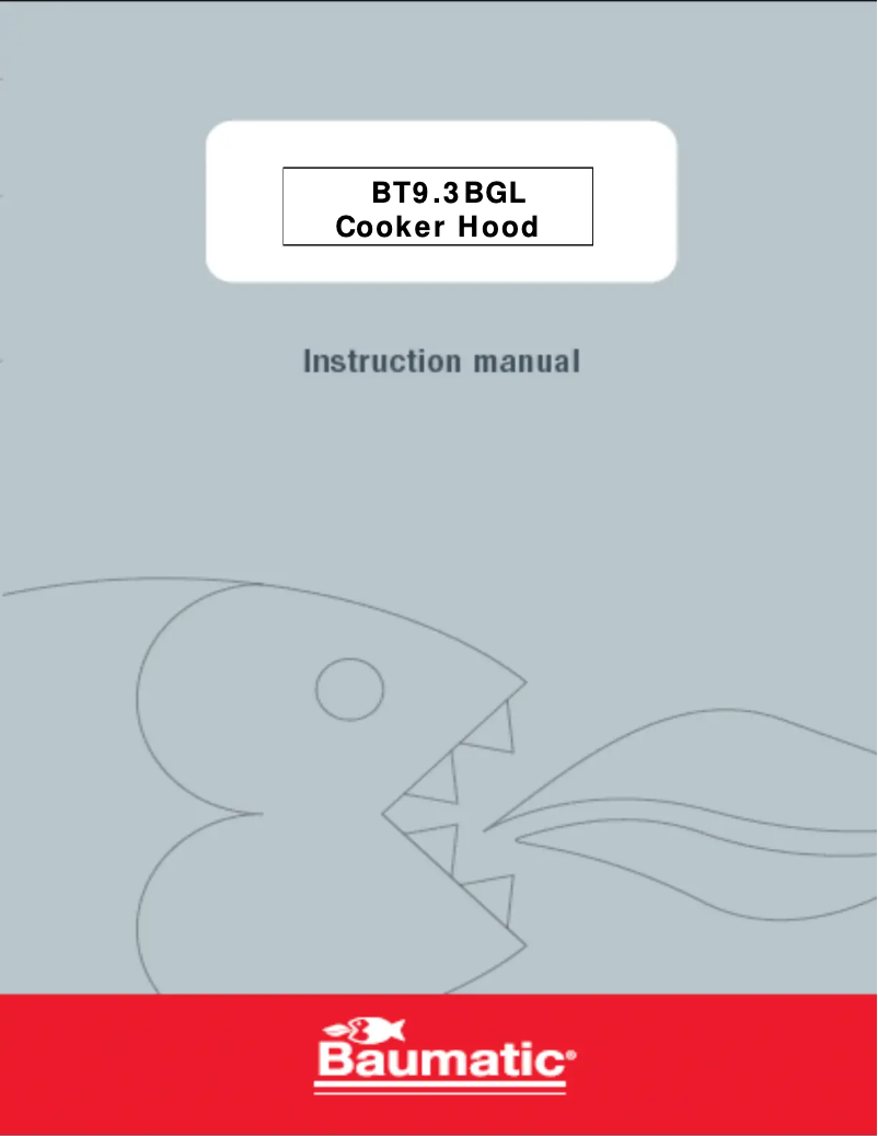 First page image of the manual for BT9.3BGL