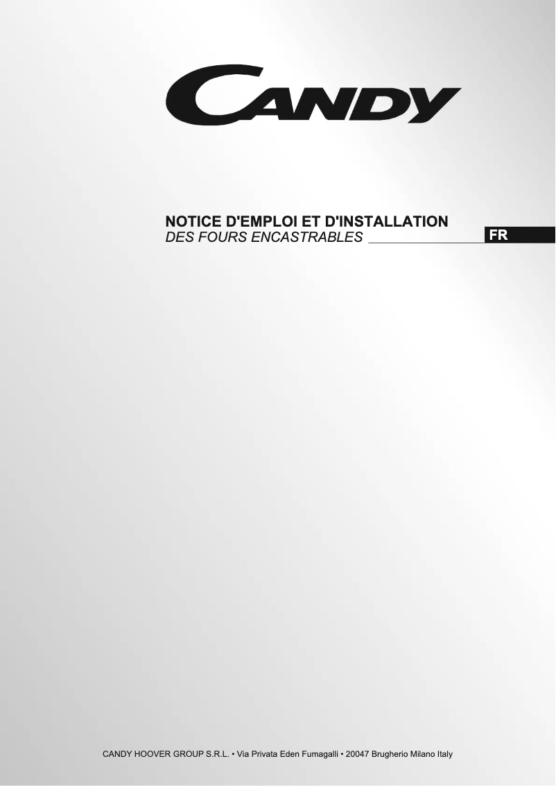 First page image of the manual for FXP694X