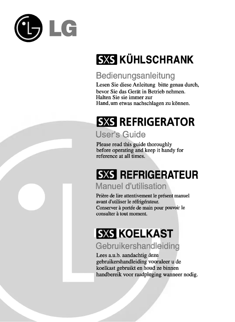 First page image of the manual for GC-L207TVQA