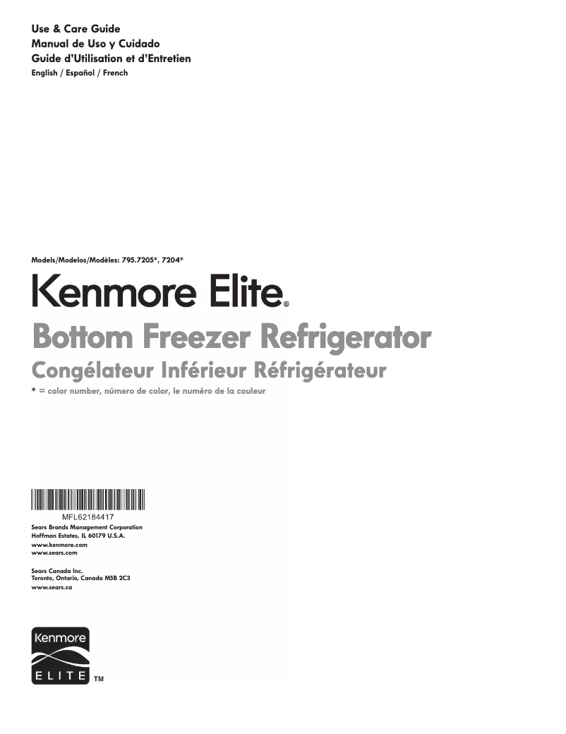 First page image of the manual for 72053