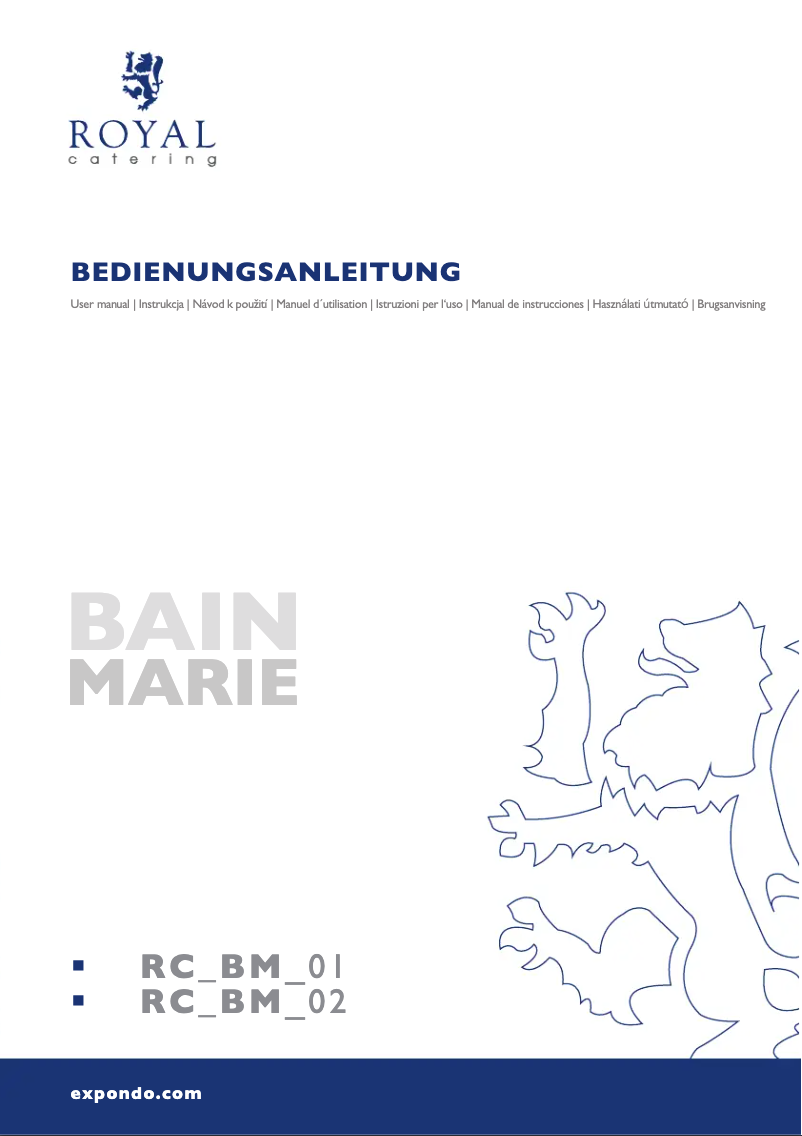 Image de la première page du manuel de l'appareil RC_BM_01
