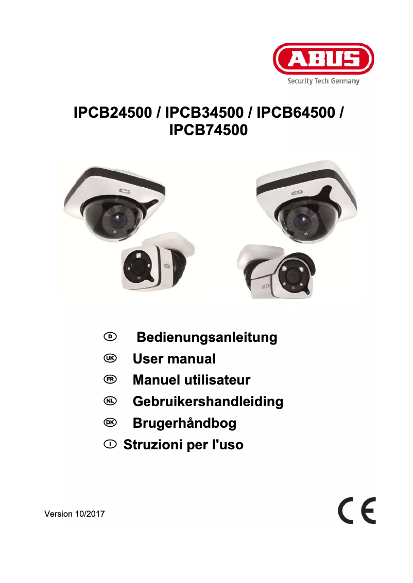 First page image of the manual for IPCB34500