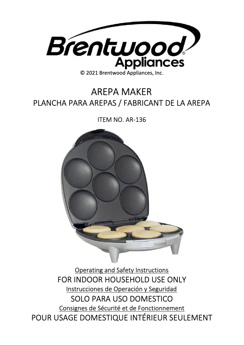 Page 1 of the manual User Manual Brentwood AR-136