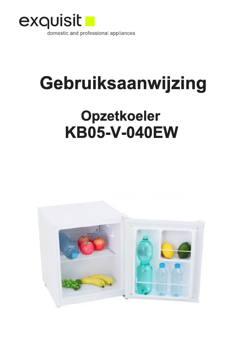 First page image of the manual for KB05-V-040EW