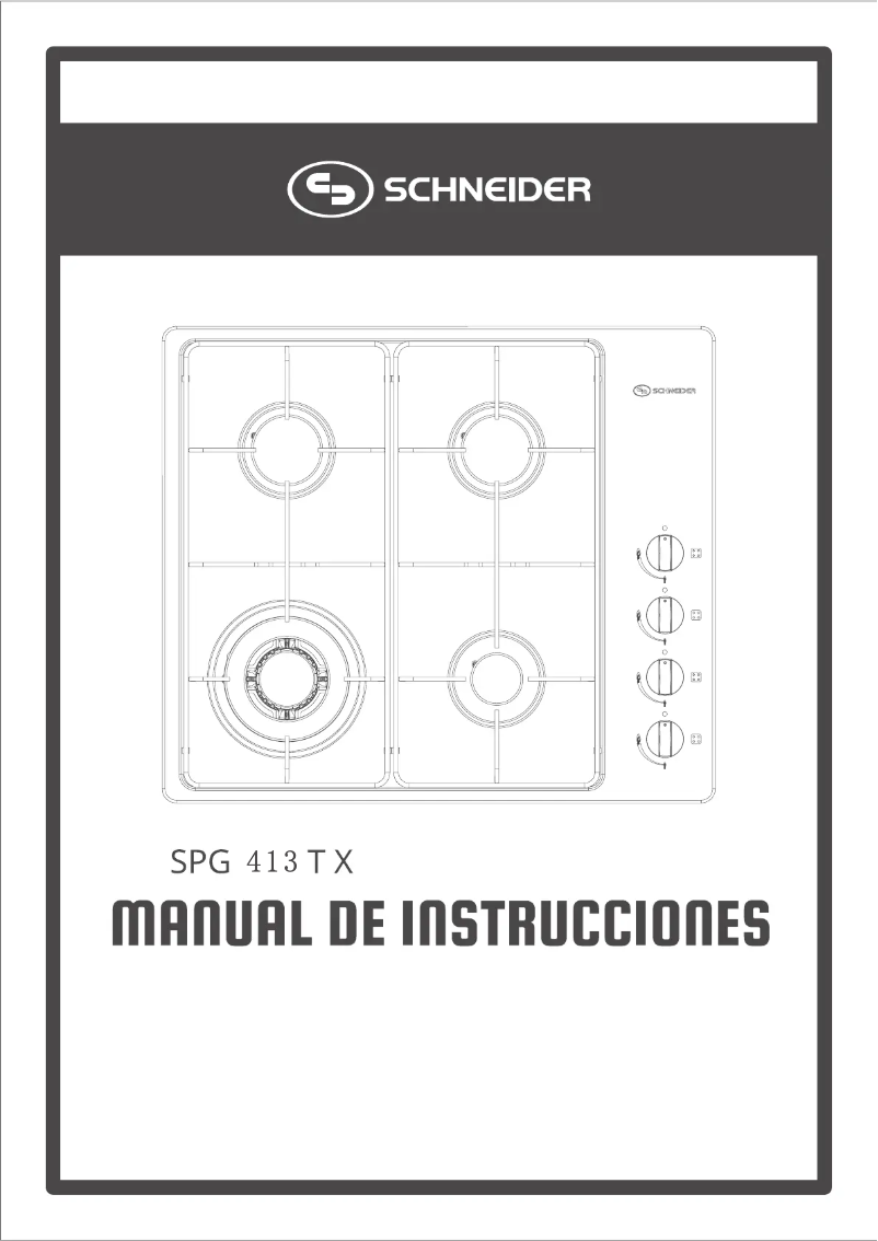 First page image of the manual for SPG 413T X