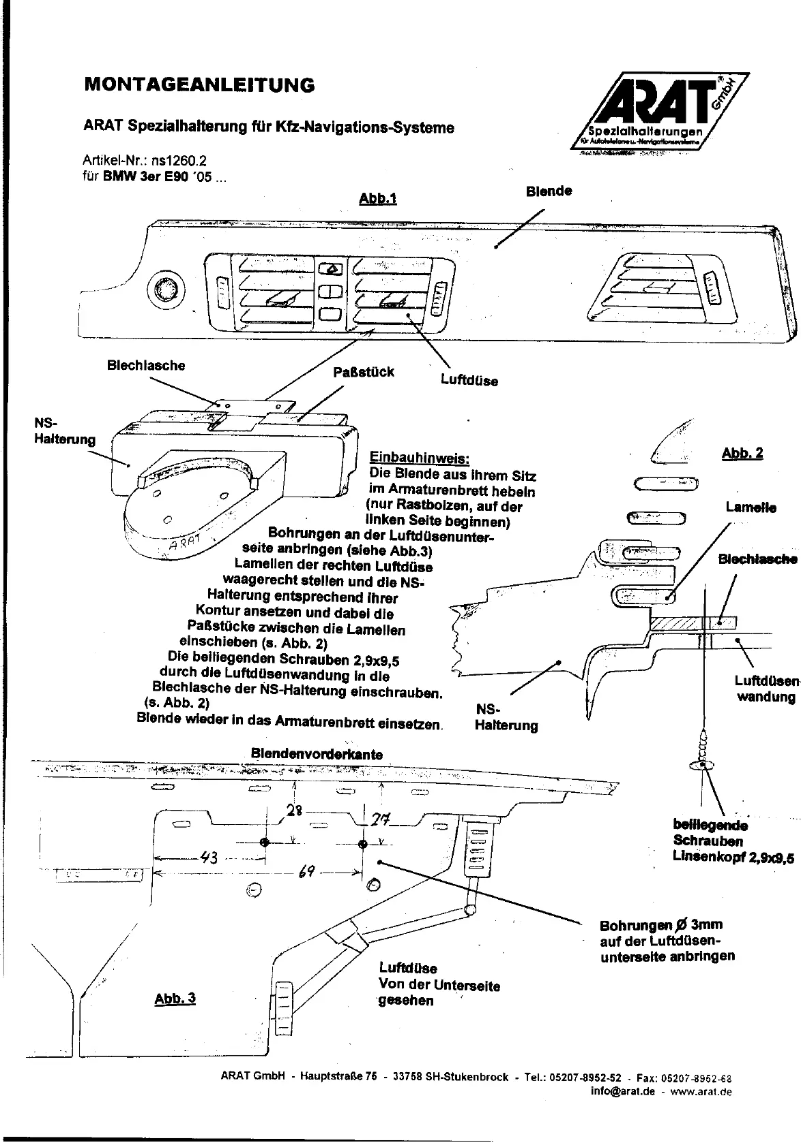 First page image of the manual for NS1260.2
