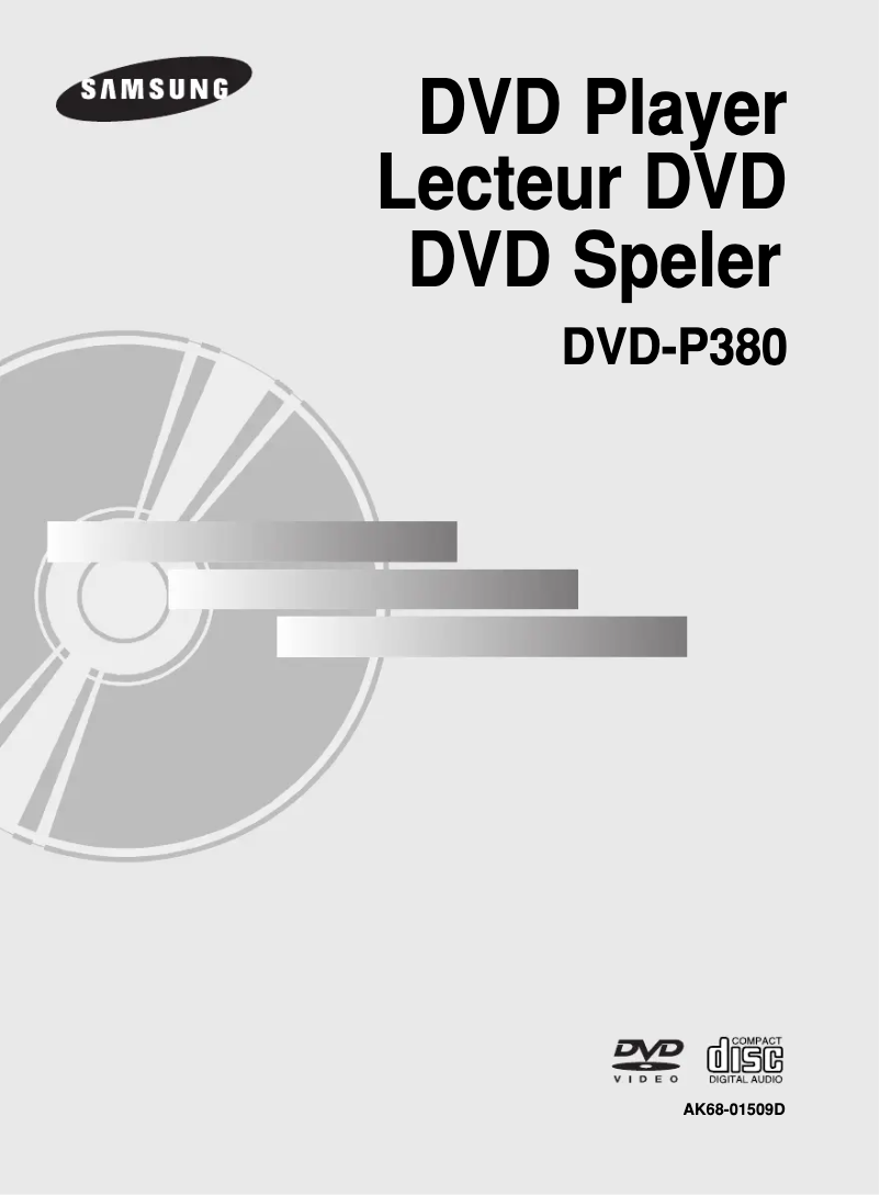 First page image of the manual for DVD-P380