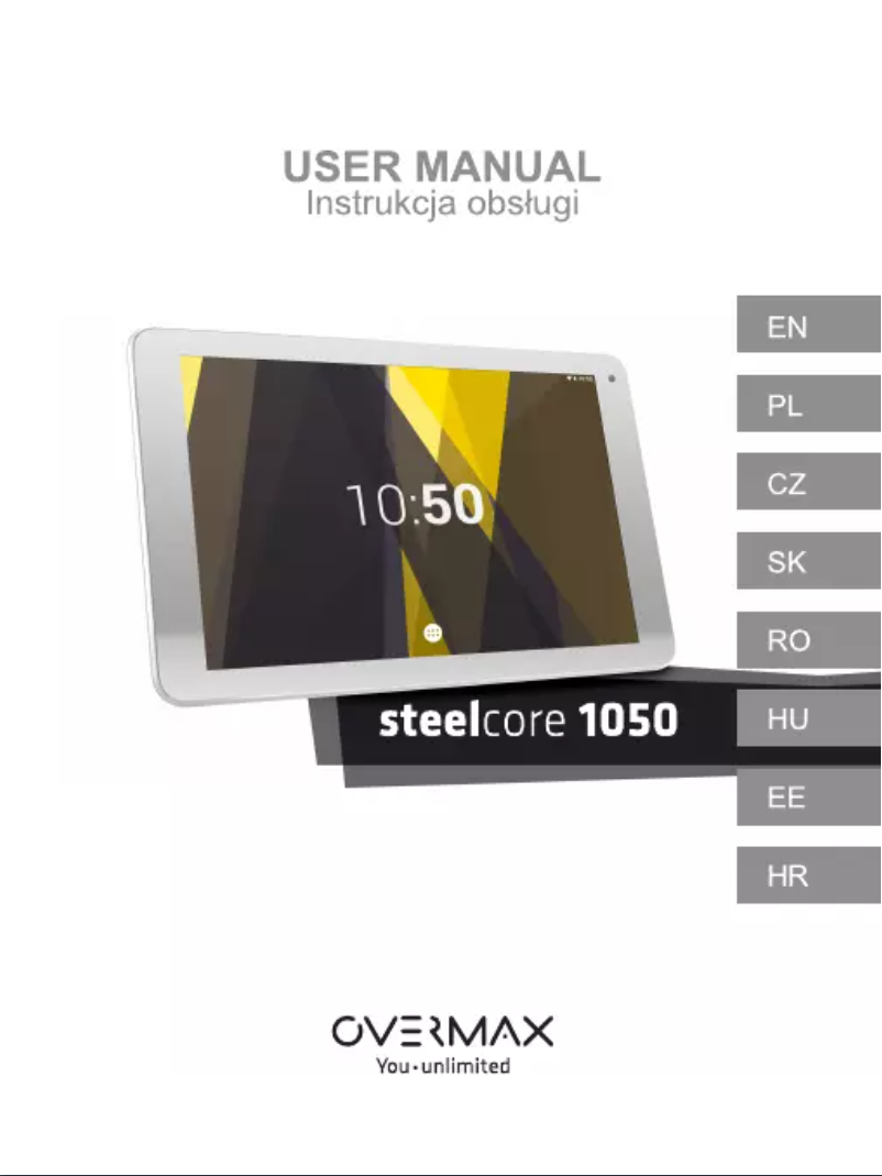 Page 1 of the manual User Manual Overmax Steelcore 1050