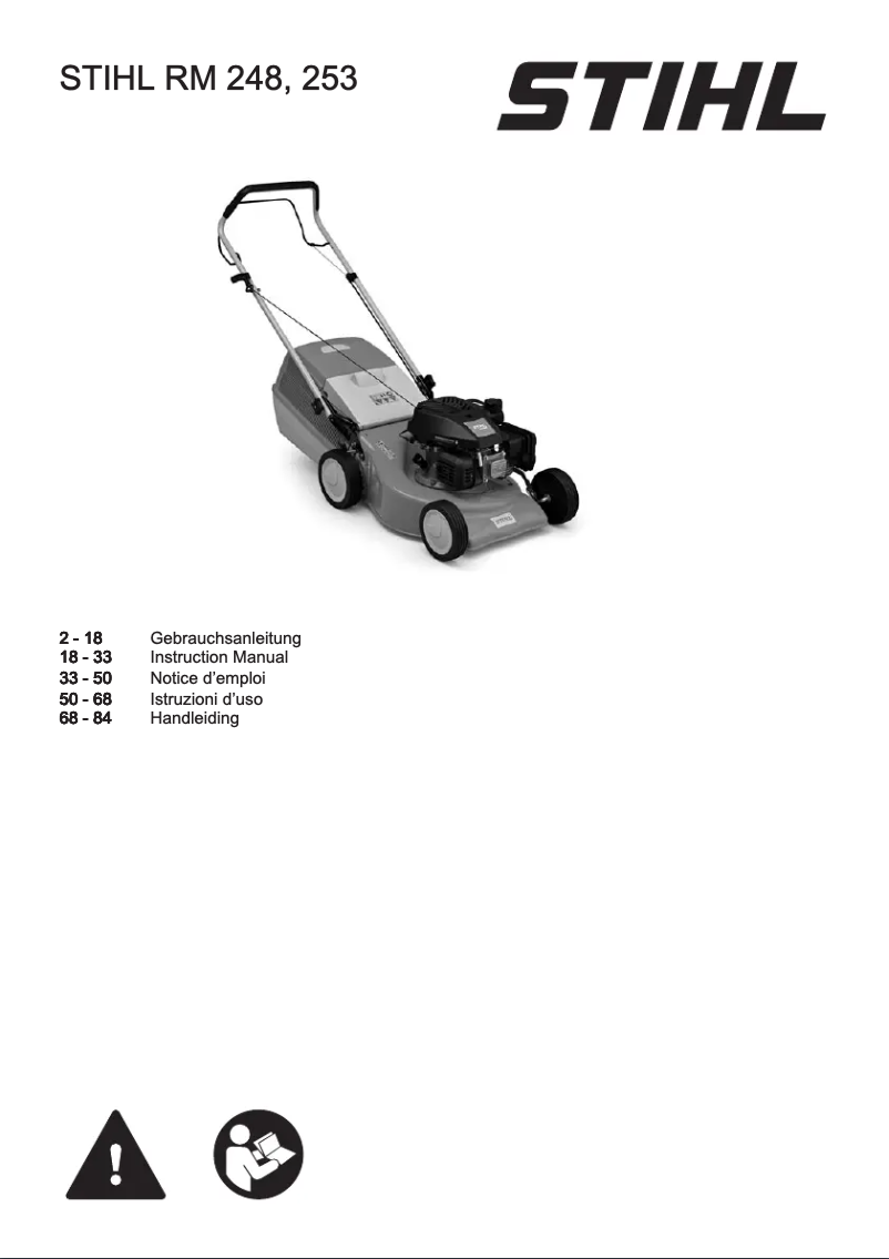 Page 1 of the manual User Manual Stihl RM 253