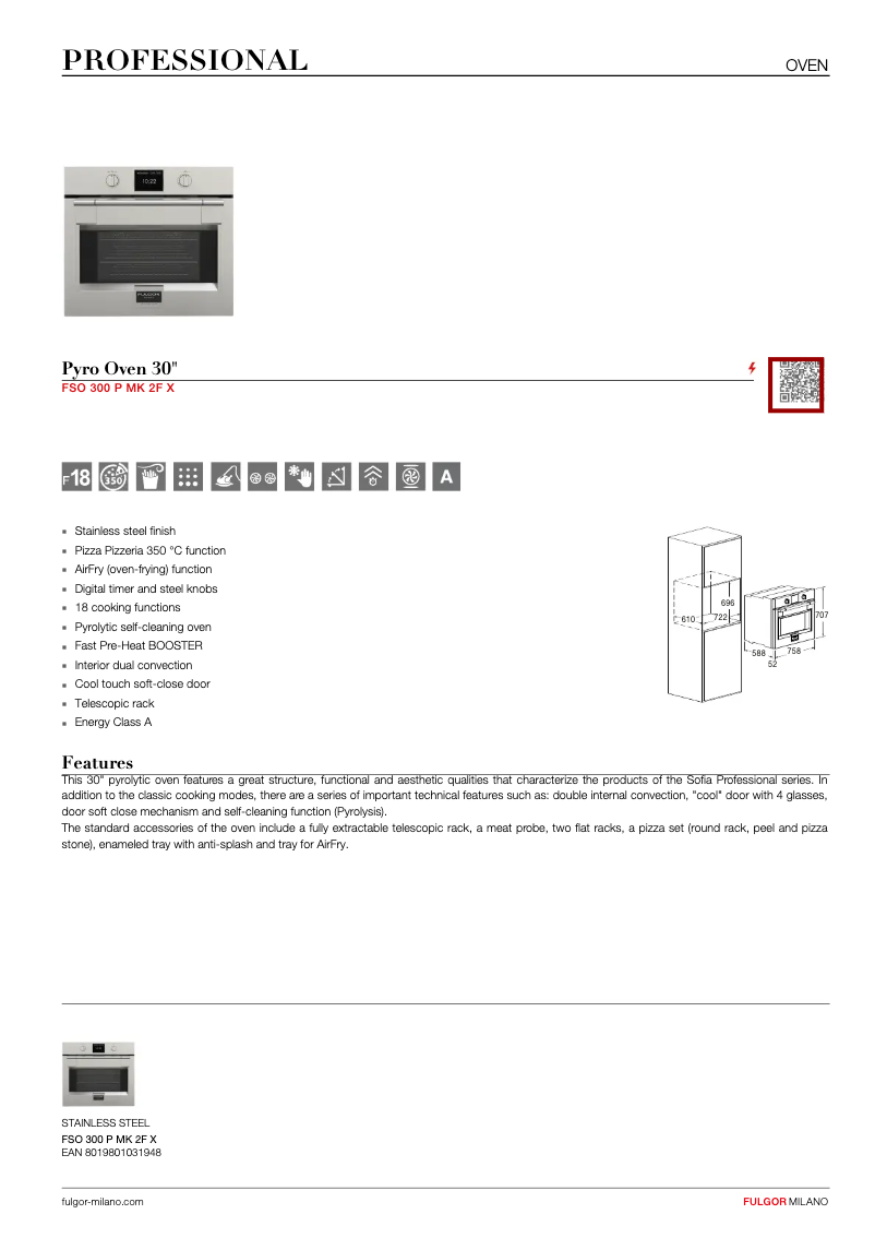 First page image of the manual for FSO 300 P MK 2F X