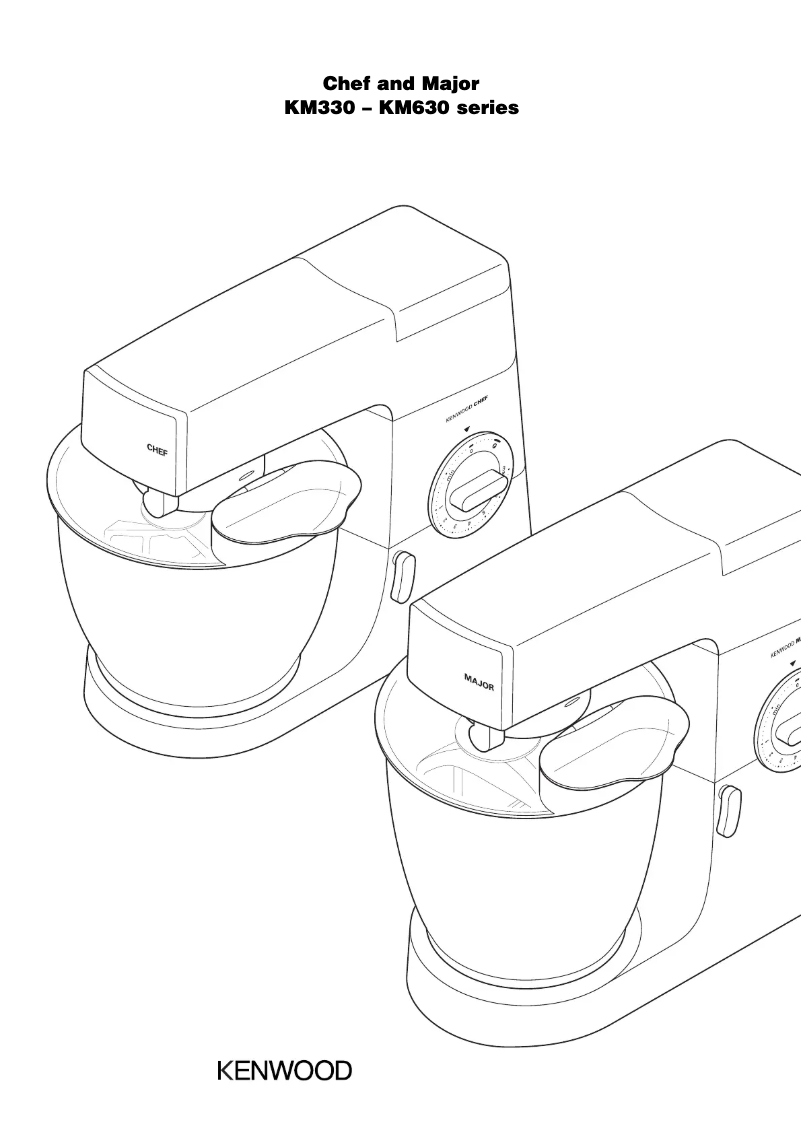 Page 1 of the manual User Manual Kenwood Chef KM335
