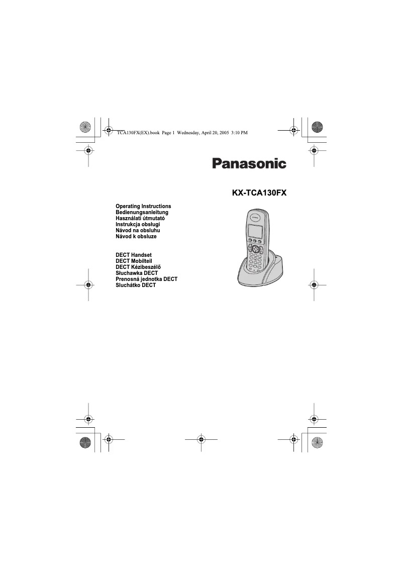Page 1 of the manual User Manual Panasonic KX-TCA130FX