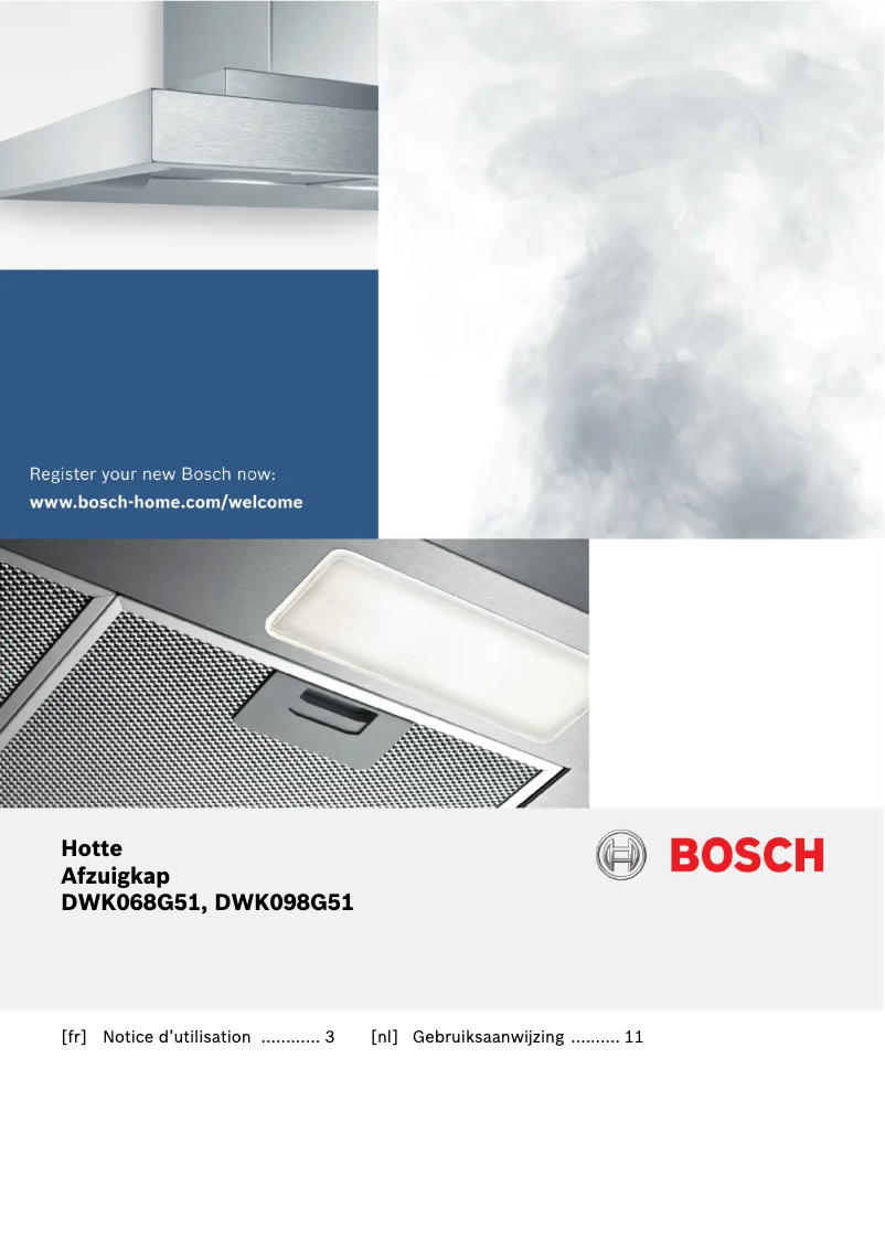 Page 1 of the manual User Manual Bosch Serie | 8 DWK068G51
