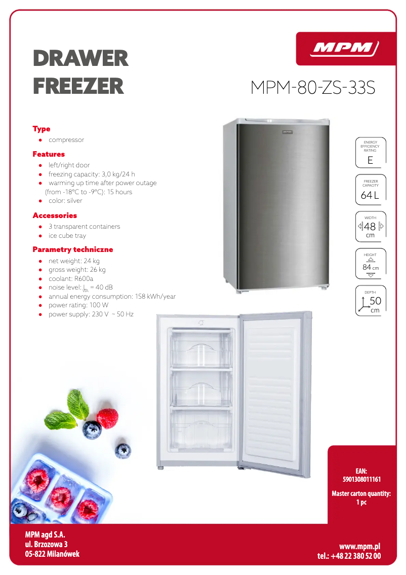 First page image of the manual for MPM-80-ZS-33S