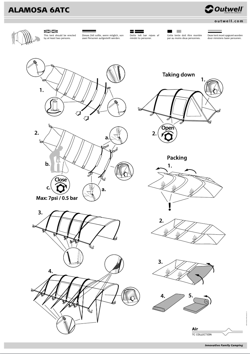 First page image of the manual for Alamosa 6ATC