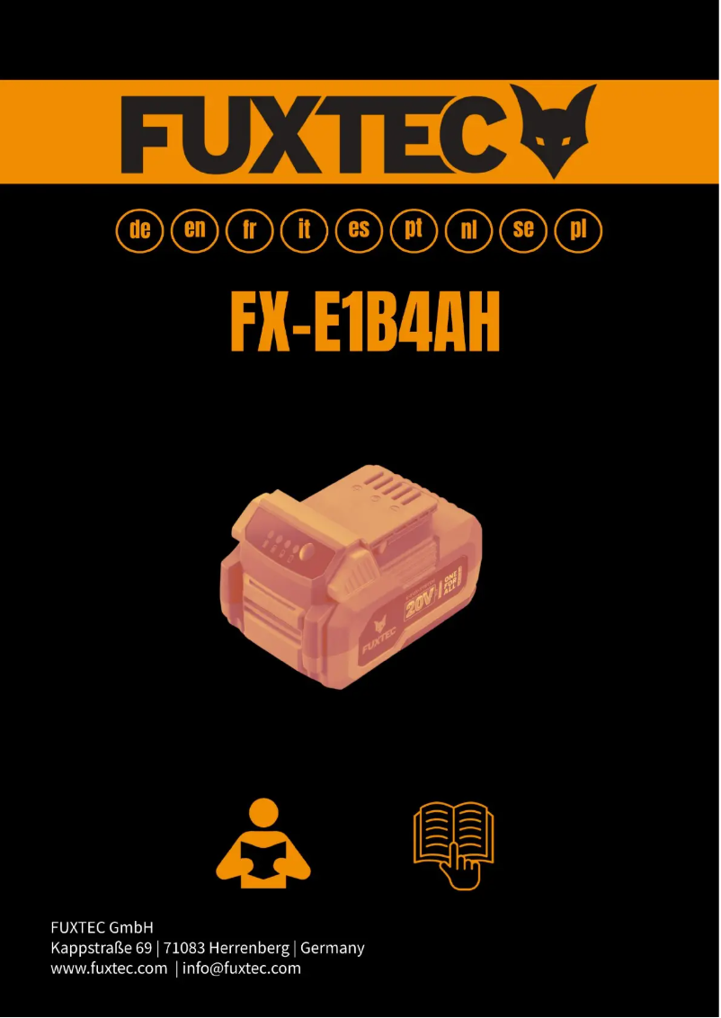 First page image of the manual for FX-E1B4AH