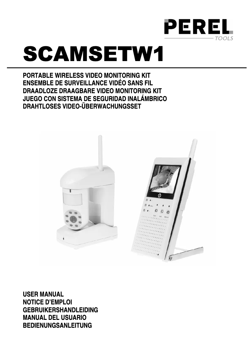 Page 1 of the manual User Manual Perel SCAMSETW1