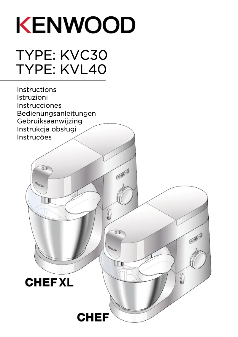 First page image of the manual for Chef KVC3170S