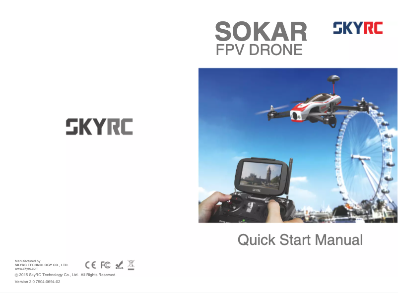 Page 1 of the manual User Manual SkyRC FPV SOKAR