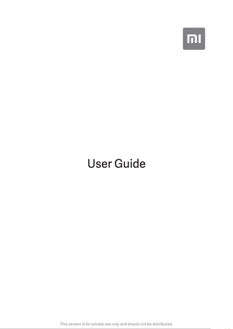 First page image of the manual for Redmi 9i Sport