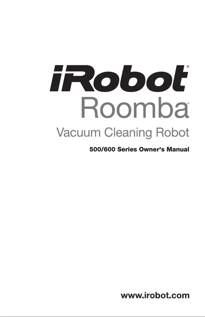 Page 1 of the manual User Manual iRobot Roomba 610