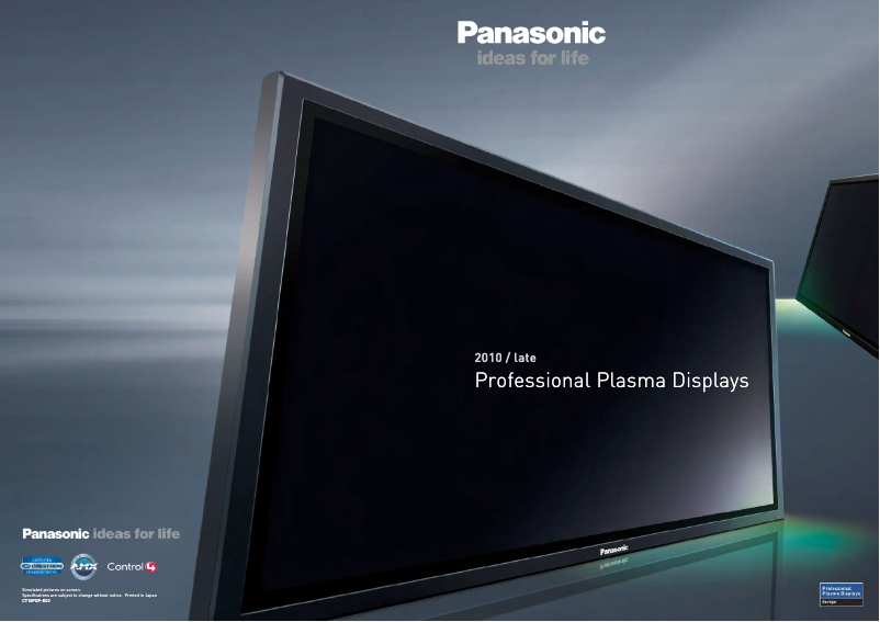 First page image of the manual for TH-58PF20