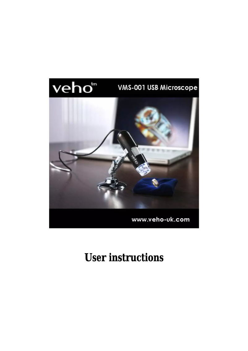 Page 1 of the manual User Manual Veho VMS-001