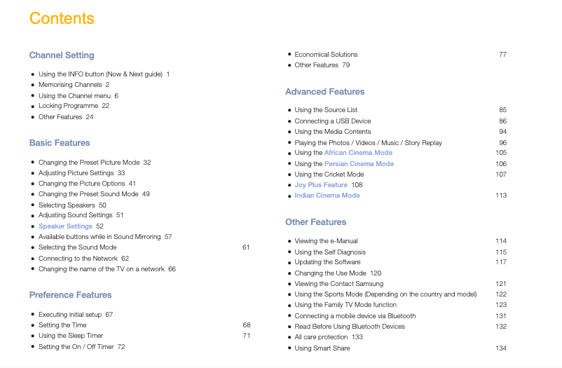 Page 1 of the manual User Manual Samsung UA32M4100AR