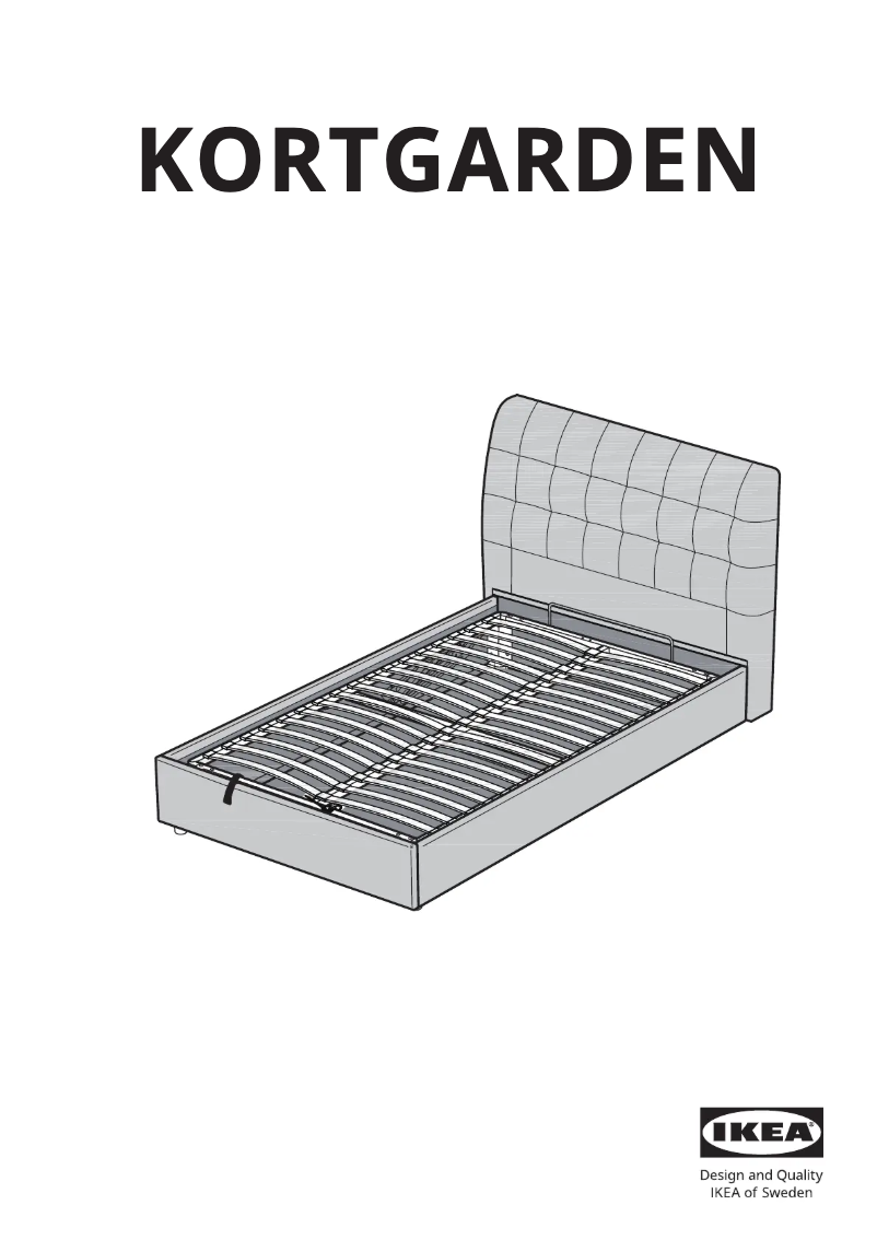 Page 1 of the manual User Manual Ikea KORTGARDEN 205.708.34