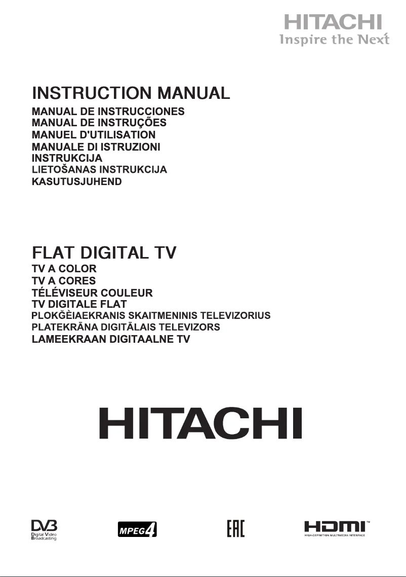 Page 1 of the manual User Manual Hitachi 32HBT41