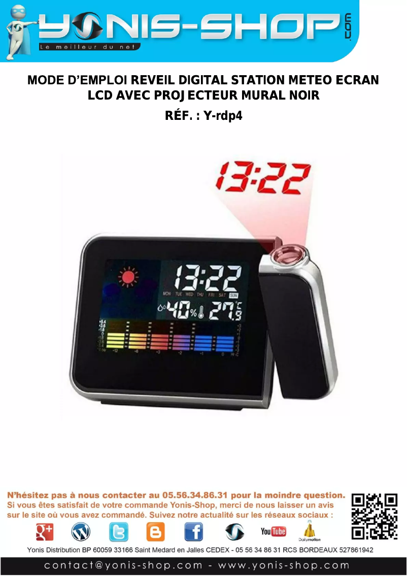 First page image of the manual for Y-rdp4