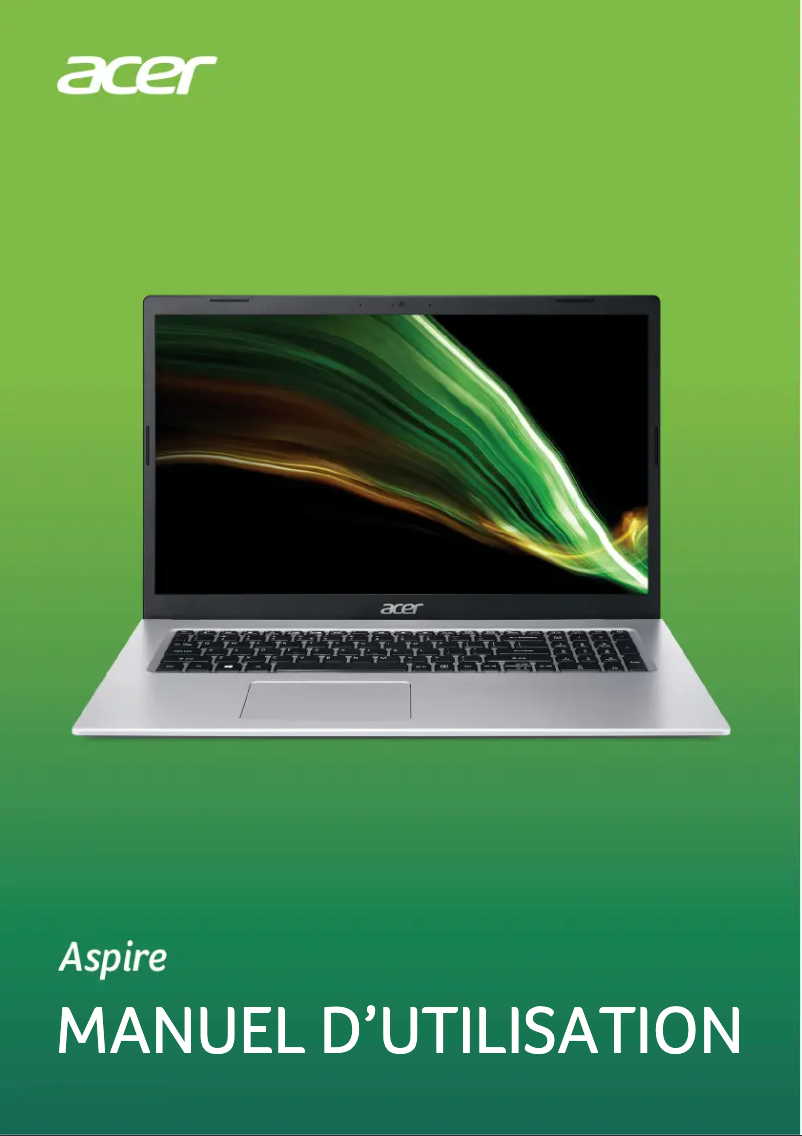 Page 1 of the manual User Manual Acer Aspire 3