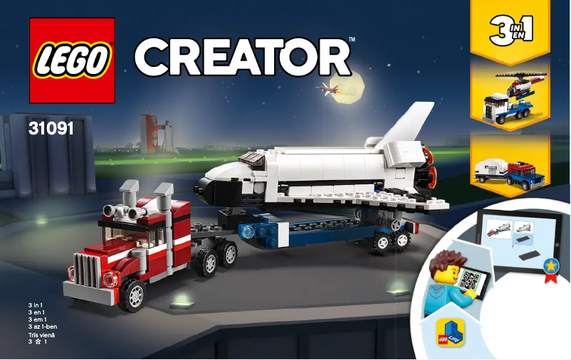 Page 1 of the manual User Manual Lego Creator 31091