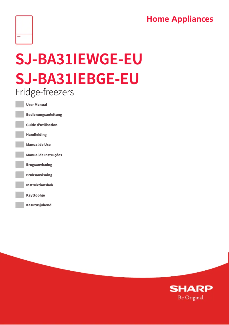 First page image of the manual for SJ-BA31IEBGE-EU
