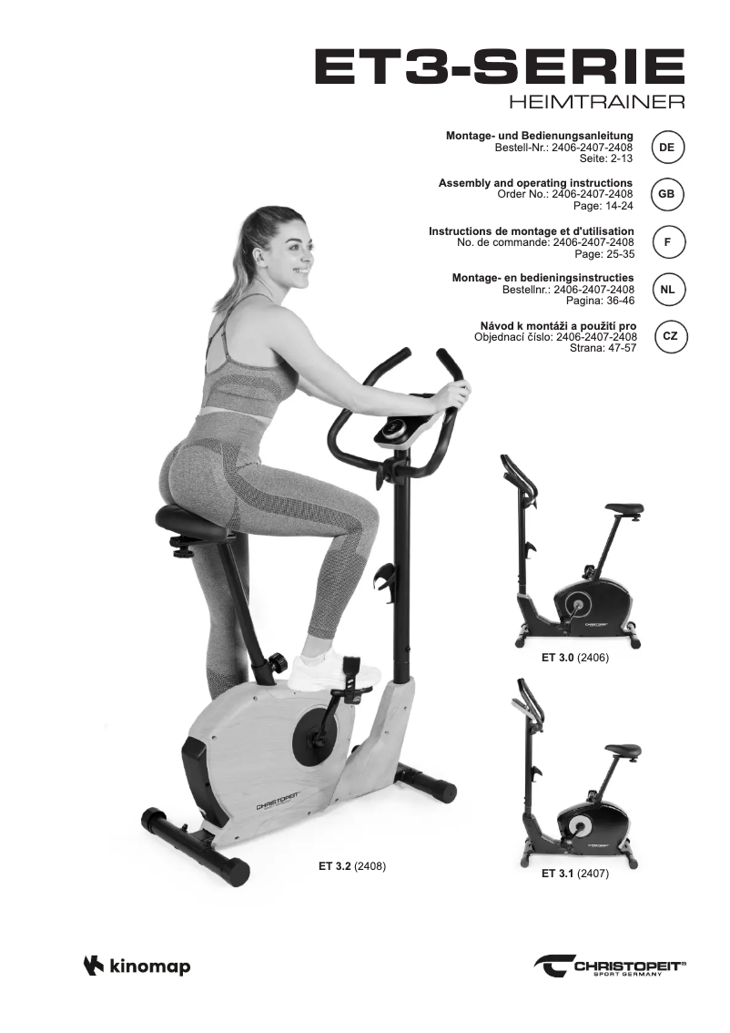 First page image of the manual for ET 3.1