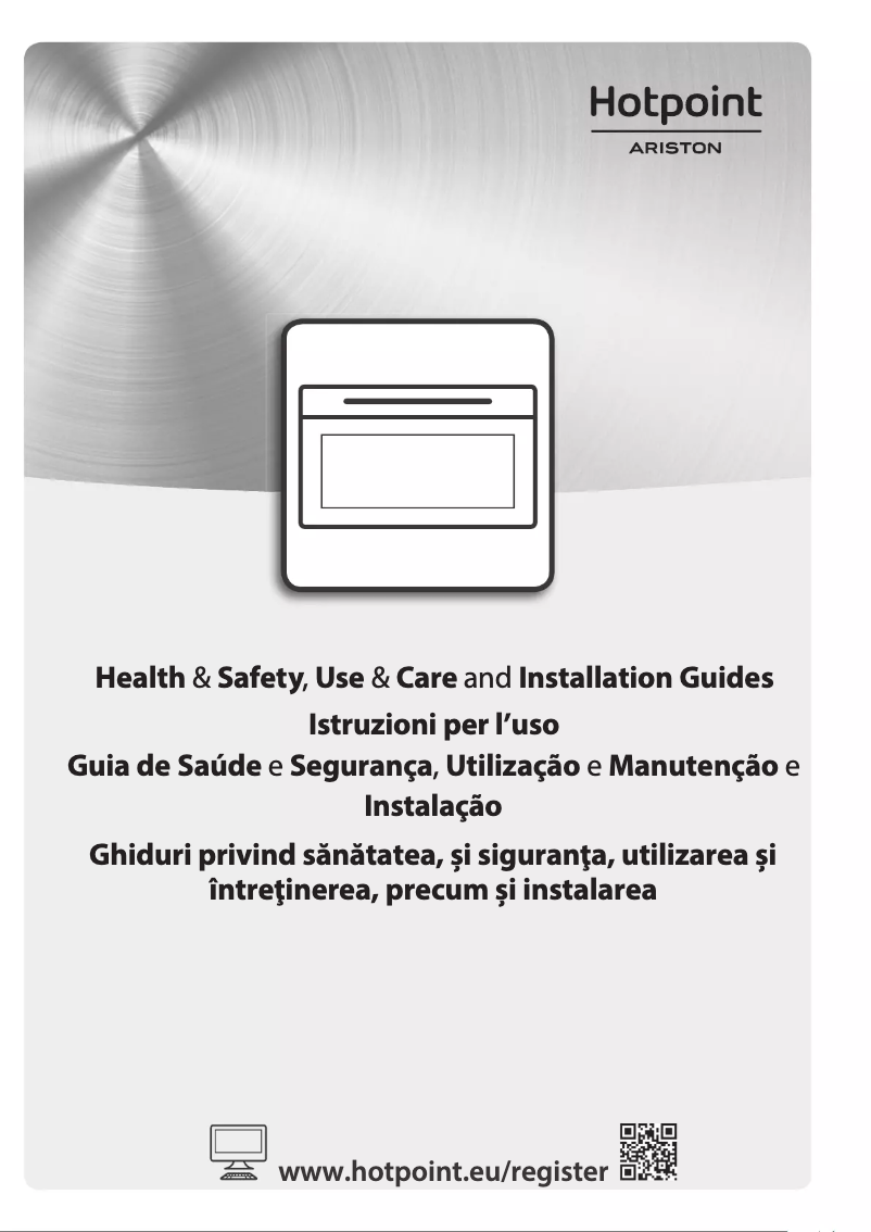 Page 1 of the manual Instructions / Assembly Hotpoint MS3 734 IX HA