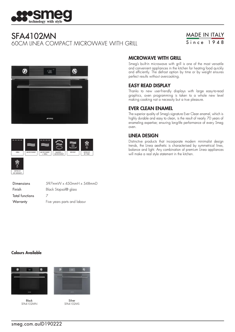 First page image of the manual for SFA4102MN