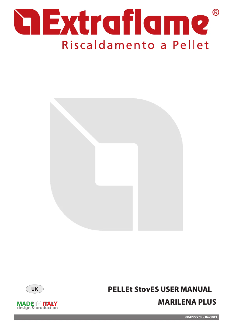 First page image of the manual for Marilena Plus