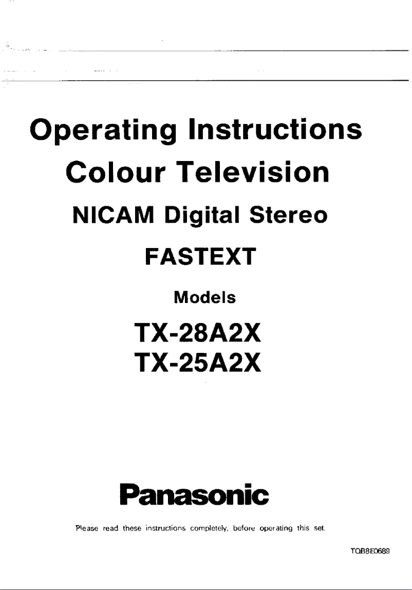 First page image of the manual for TX-28A2X