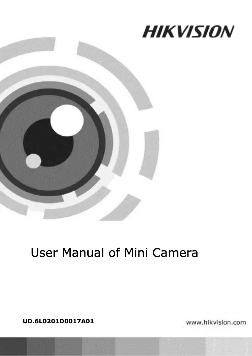 First page image of the manual for DS-2CC51A2P-DG1